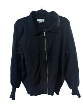 Black Zip-Front Women's Jacket